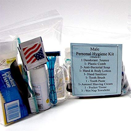 Mayday Personal Hygiene Kit - Male - Pack of Eight