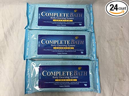 CompleteBath Body Cleansing System 8 Cloths (Pack of 3)