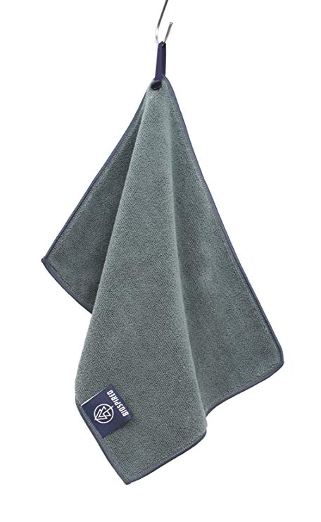 Biospired Trek Pack Quick Drying Microfiber Camp Towel with Snap Loop/Carry Pouch