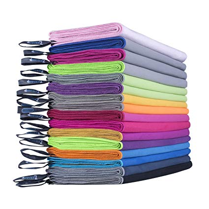 Zzzleep Microfiber Sports Towel Super Absorbent and Fast Drying in 3 Sizes 16 Colors for Yoga Pilates Gym Travel Hiking Camping Swimming Beach Outdoors