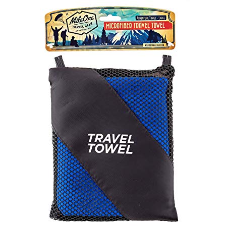 Travel Towel – Ultra Lightweight Quick-dry Microfiber Material – Super Absorbent – the best Quality Multitask Fast-dry Towel. Use it for Hiking, Camping, and Sports – Take it to the Beach, Gym, or Yoga Class – Convenient large size – 1 Year Guarantee!