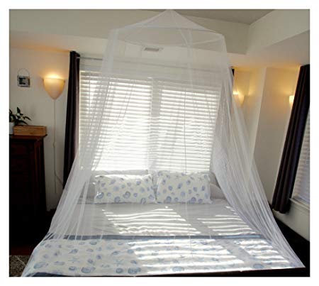 Tedderfield Premium Mosquito Net for King and California King Bed by Conical Screen Netting; Spacious Canopy Extra Wide + Extra Long; Indoor Outdoor Use; Ideal for Travel; Insect Protection Repellent