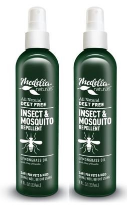 Medella Naturals All Natural Insect & Mosquito Repellent 8oz - 2 pack