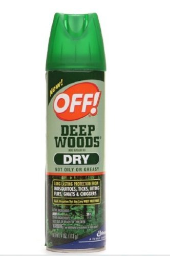 Off! Deep Woods Dry Insect Repellent VIII 4 oz cans (3 Pack)(Repels mosquitoes, ticks, biting flies, gnats and chiggers)