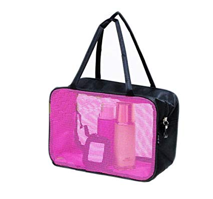 Quick Dry Mesh Shower Caddy, Shower Tote, Shower Bag,for Travel -Pink B