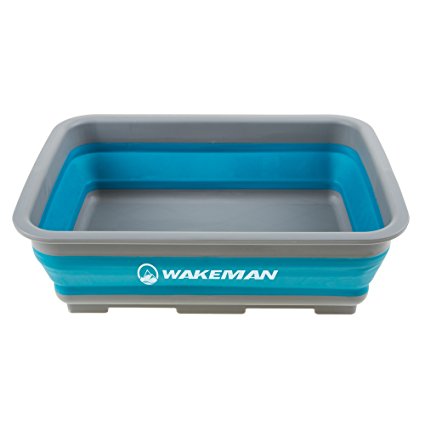 Wakeman 10L Collapsible Portable Camping Wash Basin