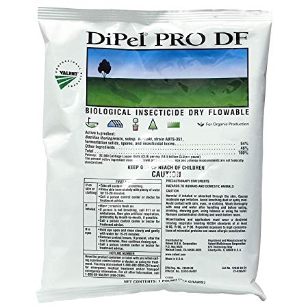 Valent USA Diperl Pro DF Biological insecticide BT 54%, 1lb Bag