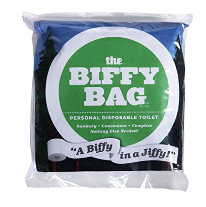 Biffy Bag Pocket Size Disposable Toilet, Classic