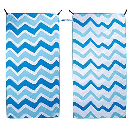 Crisbrella Double Sided Microfiber Beach Towel - Oversized 31