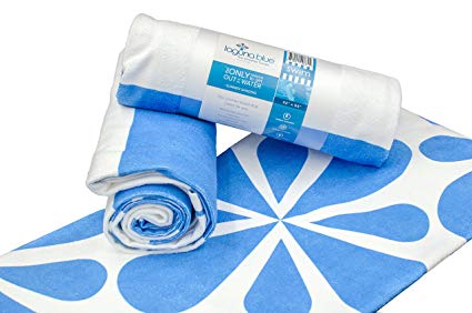 Laguna Blue Antibacterial Microfiber Sand-Free Beach Towel (32