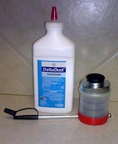 1 LB Delta Dust Pest Insecticide w/ Puffer Bellow Hand Duster, Carpenter Bee, Bedbugs, Wasp Control and many more..