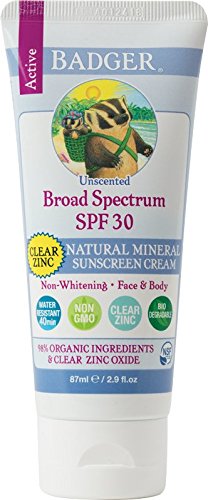 Badger SPF 30 Clear Zinc Sunscreen