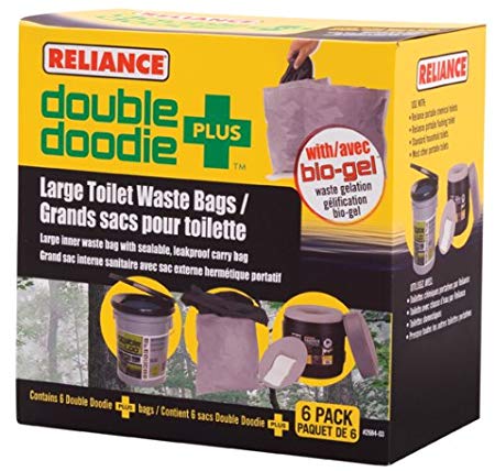 Reliance Products Double Doodie Toilet With 6 Large Bags