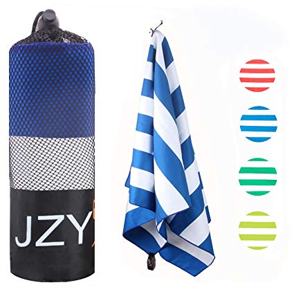 JZY Microfiber Towel, Quick Dry Towel for Beach,Travel, Swim, Pool, Camping, Outdoors, Sand Free Towel-Lightweight(Extra Large 70×35, Large 60×30)