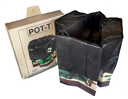 POT-T Portable Camping Toilet, Fishing Backpack Camping Potty, Emergency Survival